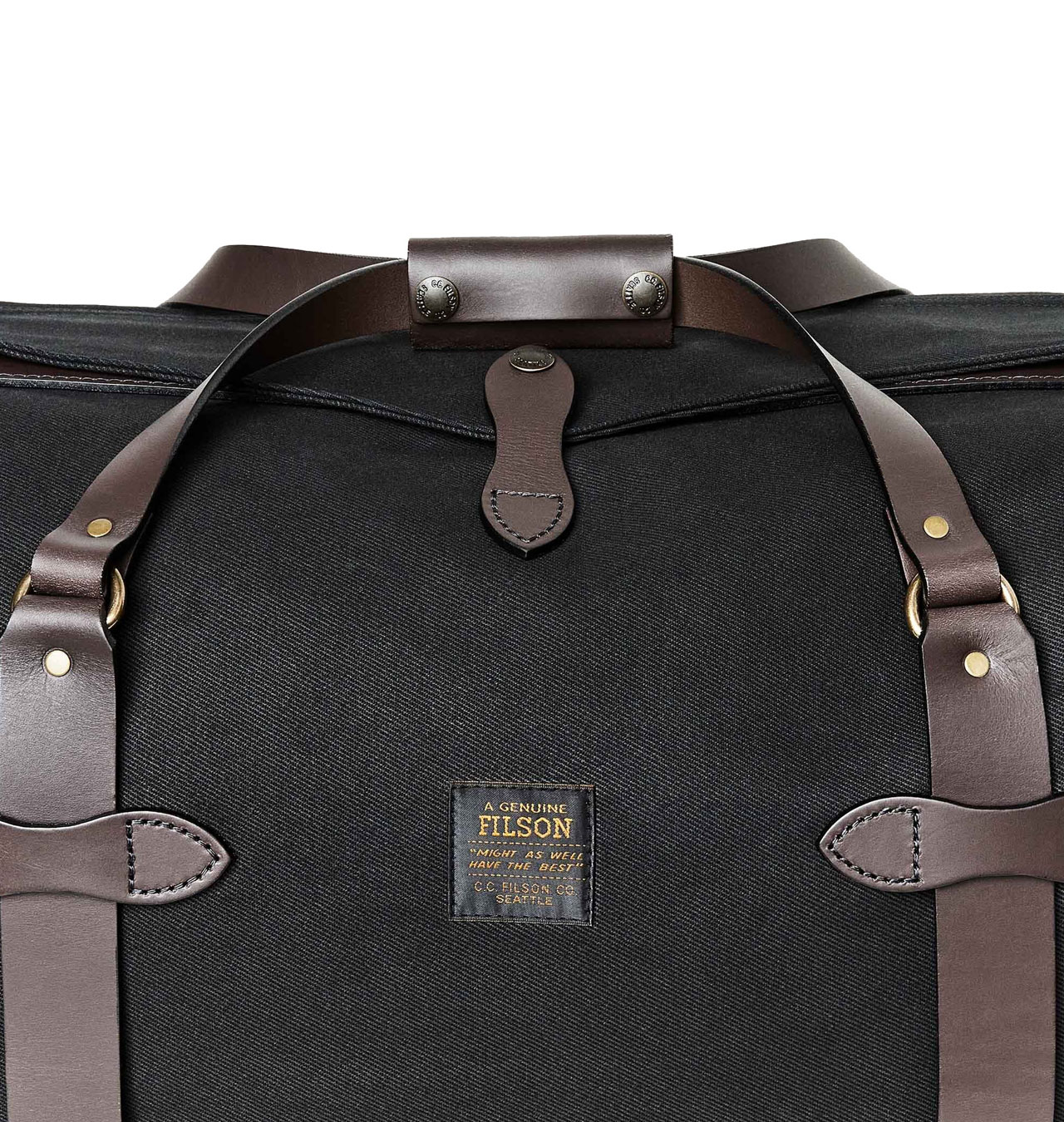 Filson Rucksack Medium Filson - Rugged Twill Medium Duffle - Black | Sverige