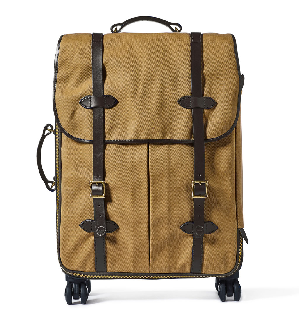 Filson - Rugged Twill Rolling 4-Wheel Check-In Bag - Tan