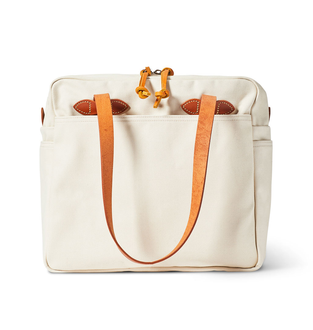 Filson - Rugged Twill Tote Bag With Zipper - Natural