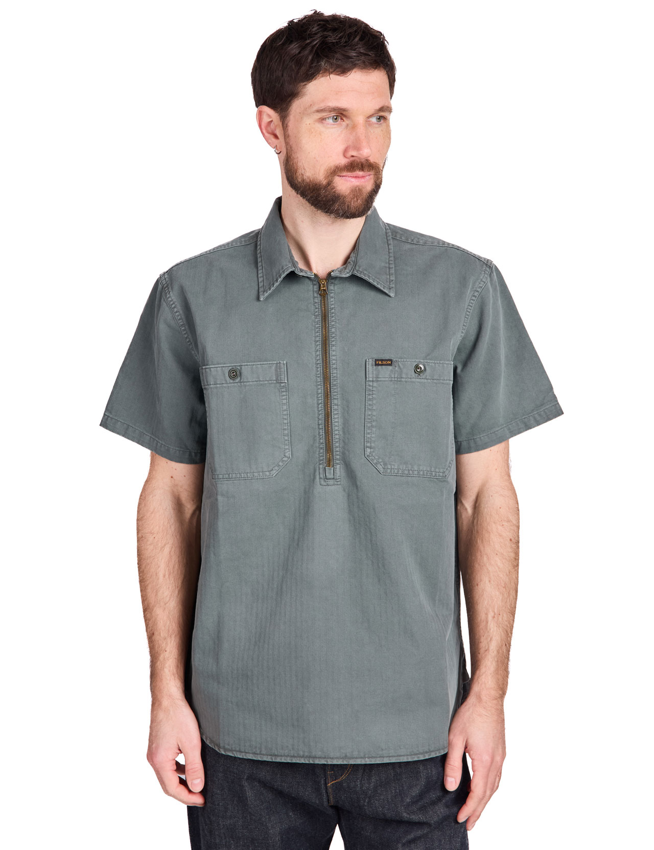 Filson - Short Sleeve Mechanic Shirt - Gravel