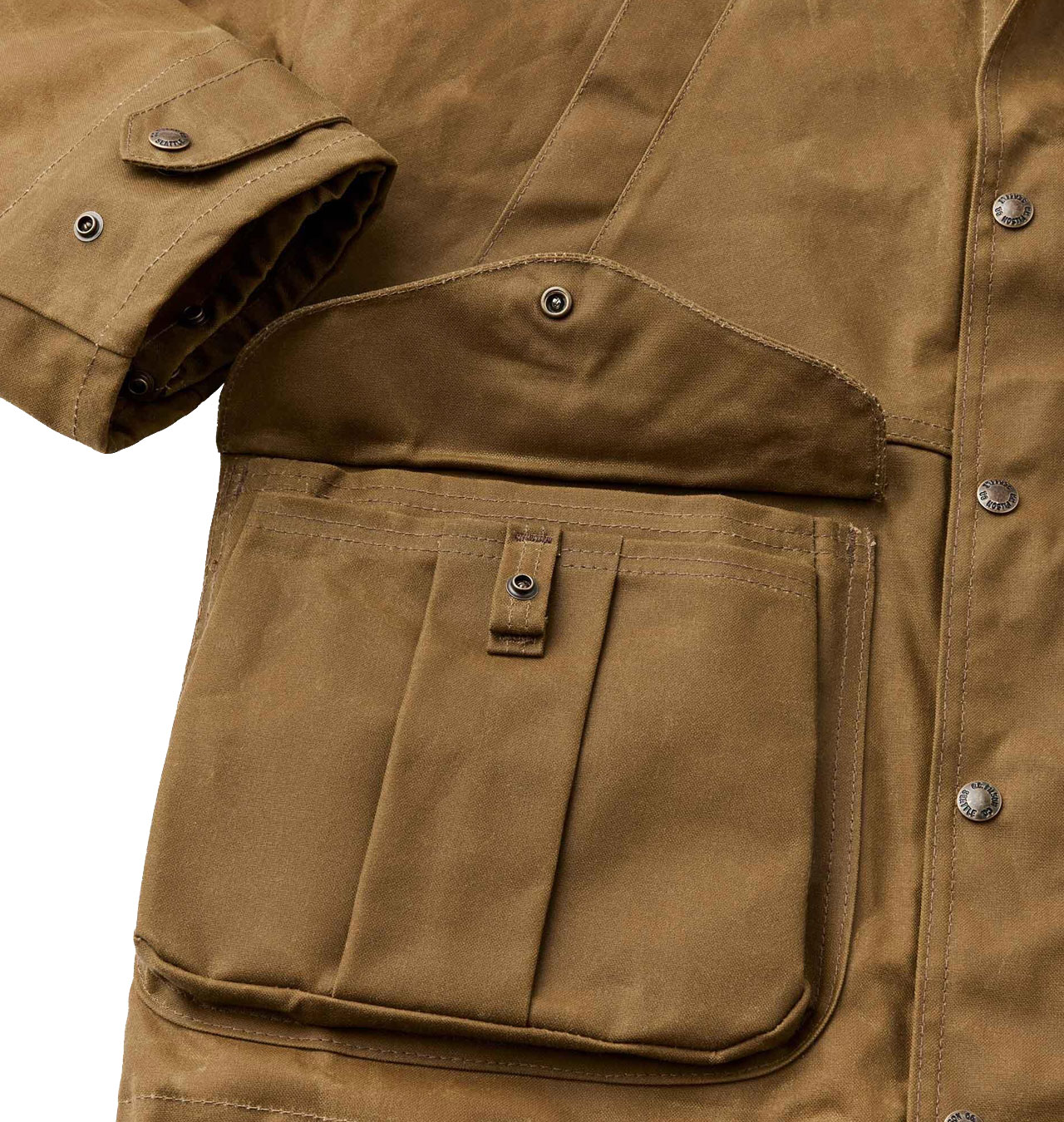 Compact Field Filson Filson - Tin Cloth Field Jacket - Dark Tan