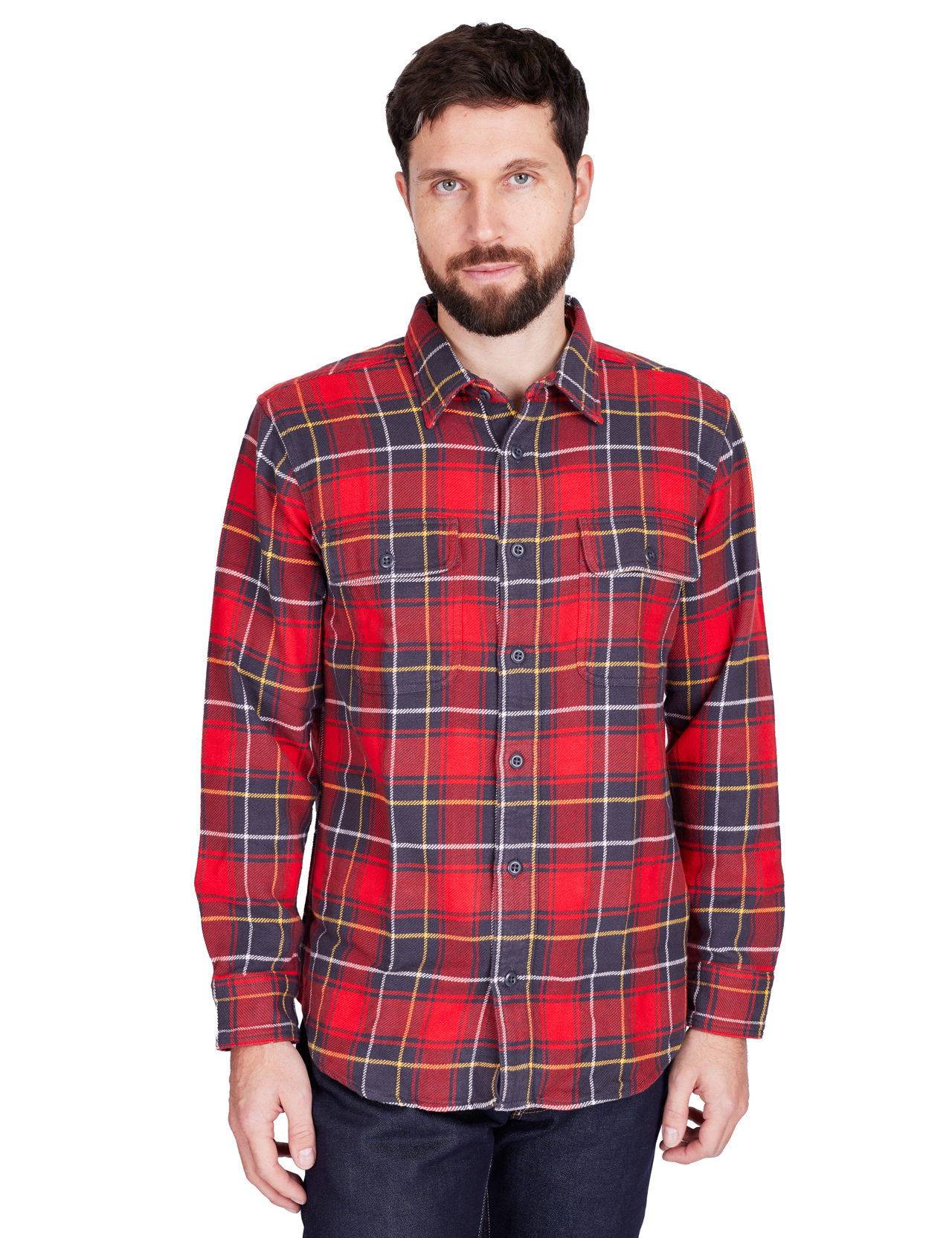 Filson - Vintage Flannel Work Shirt - Red/Charcoal Plaid