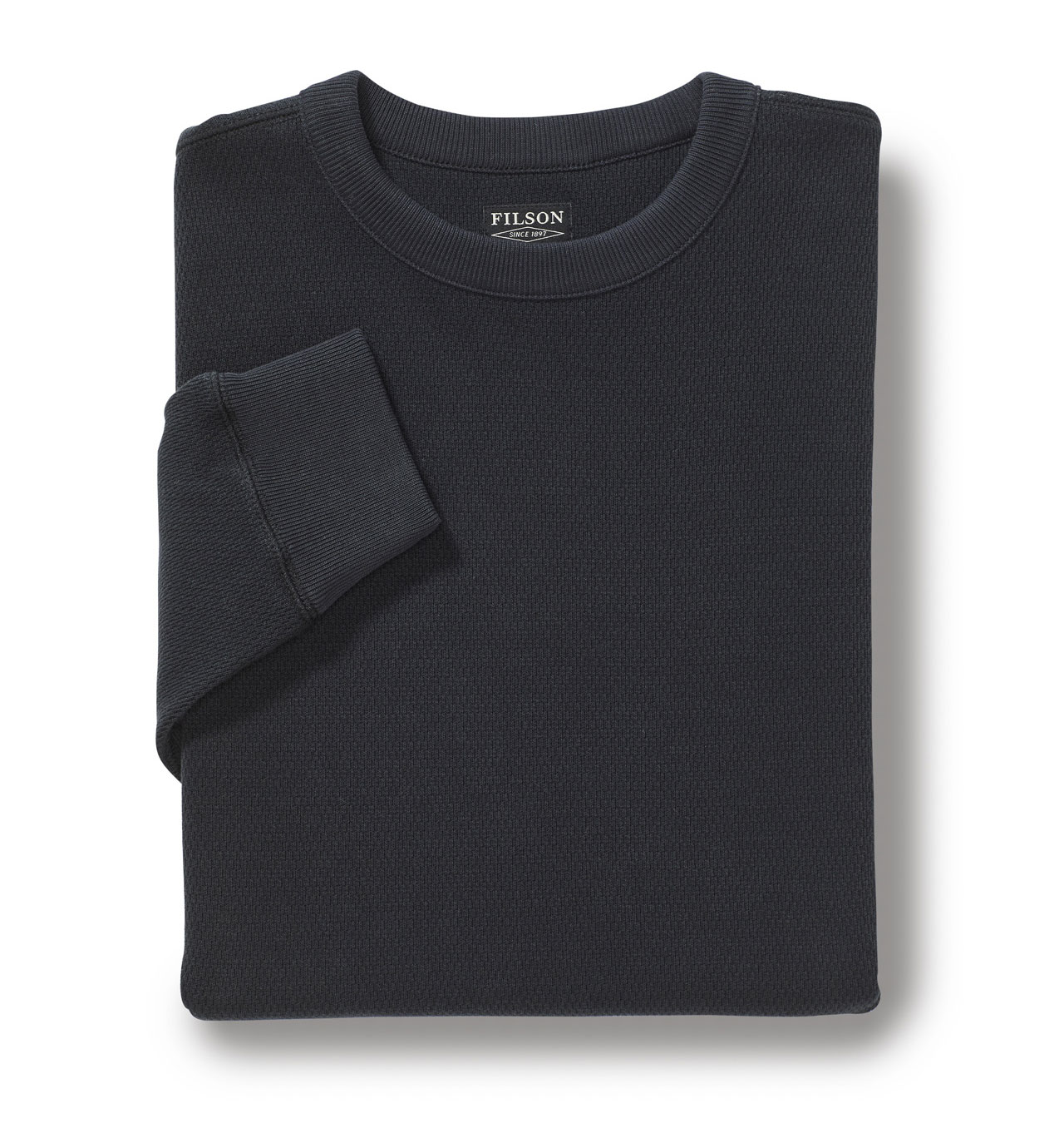 filson waffle knit thermal crew