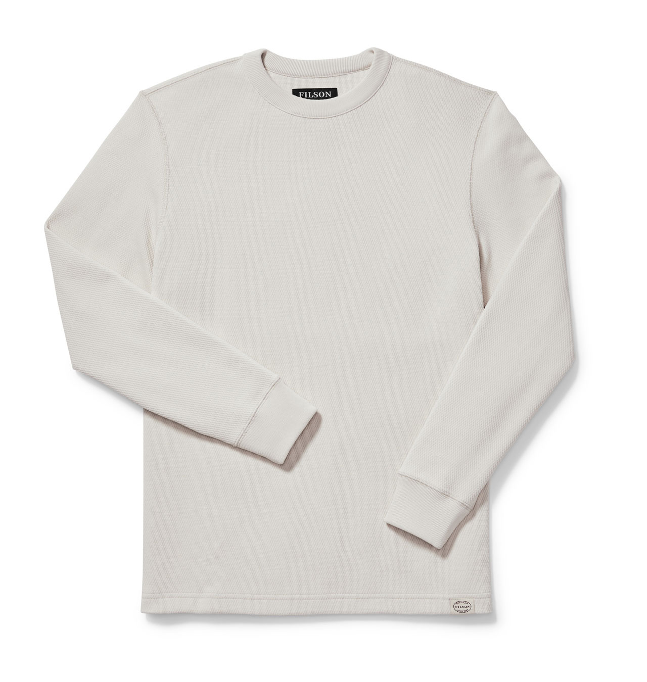 Waffle Knit Thermal Crew Neck Shirt 