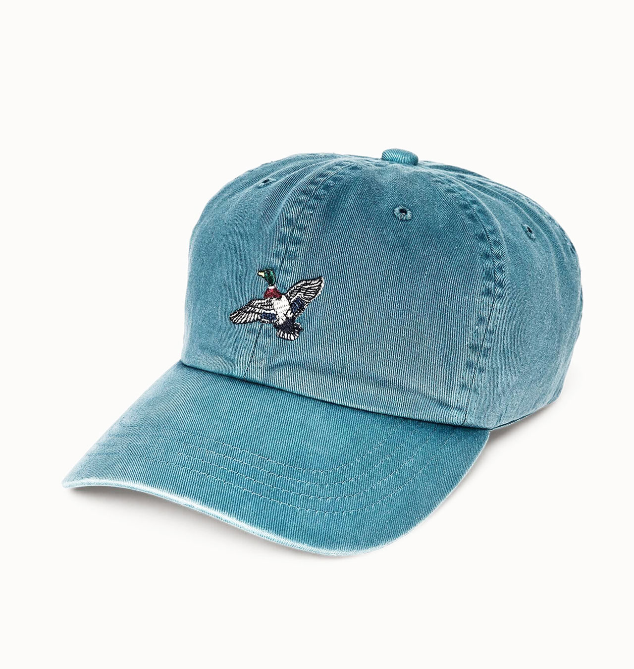 Episcopal Shield Embroidered Baseball Cap - Washed Low Profile Cotton Cap, Red, One Size Fits Most