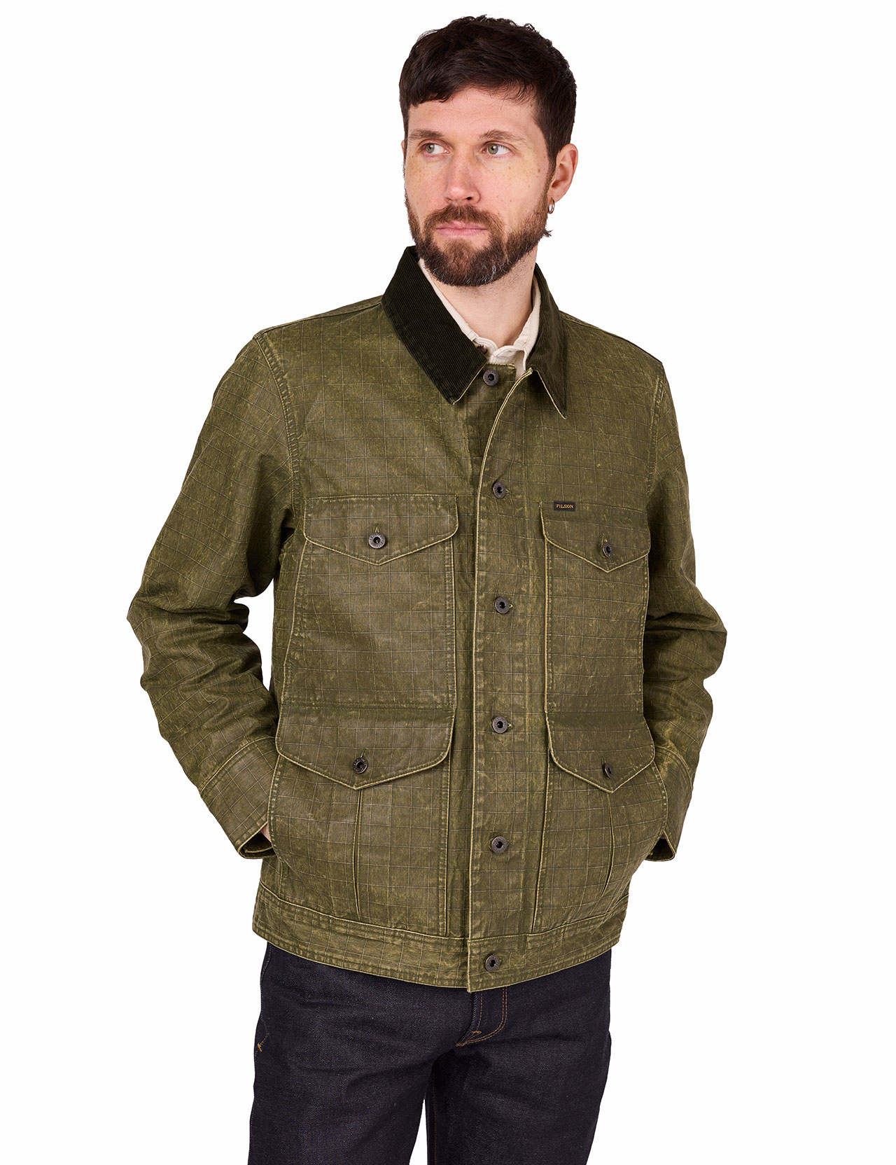 Filson - Waxed Journeyman Ripstop Jacket - Olive