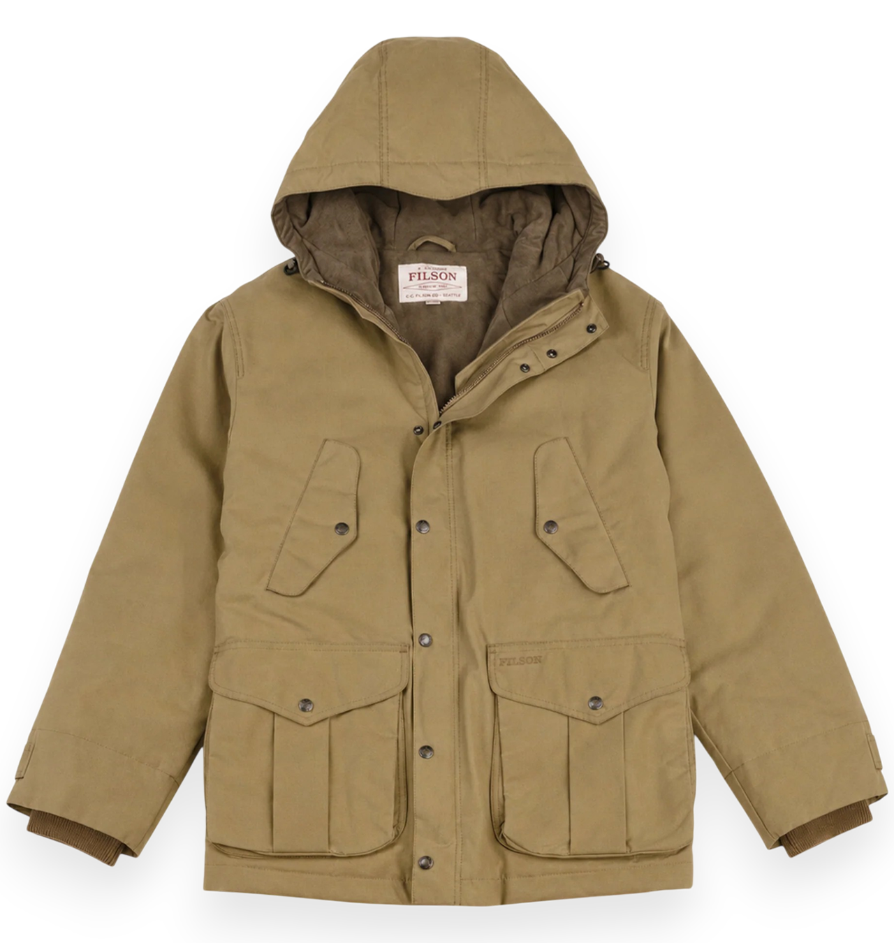 Filson - Waxed Mountain Parka Jacket - Dark Tan