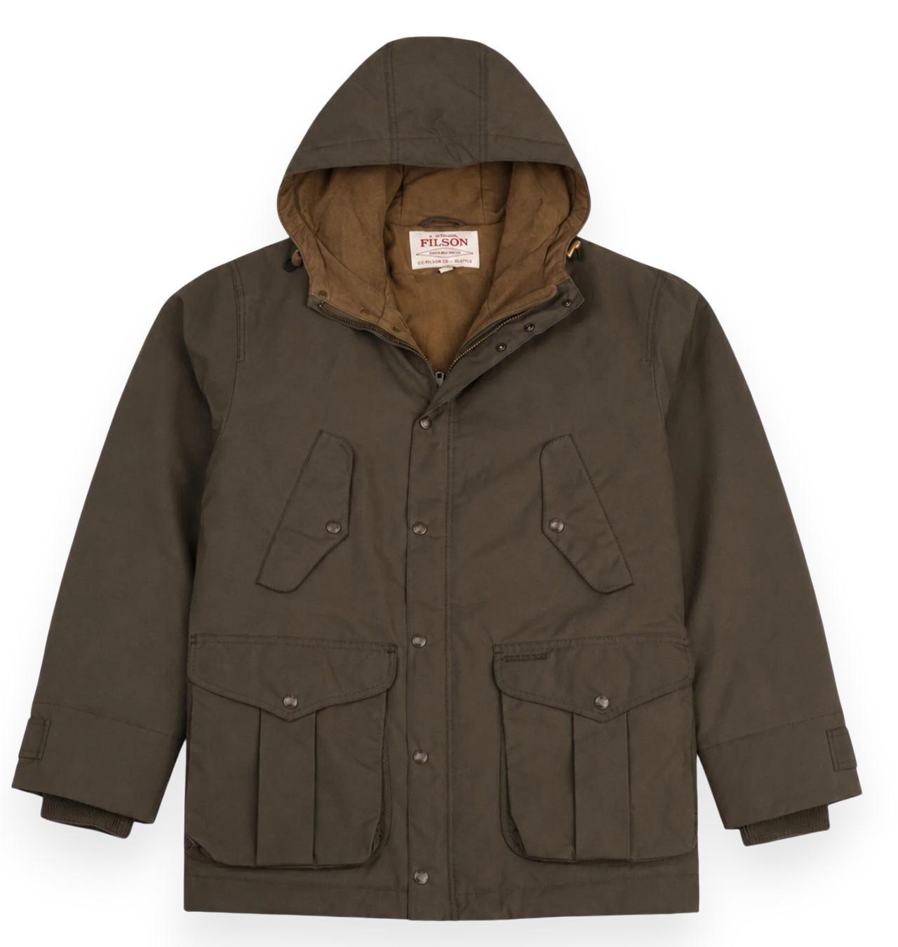 Filson - Waxed Mountain Parka Jacket - Otter Green