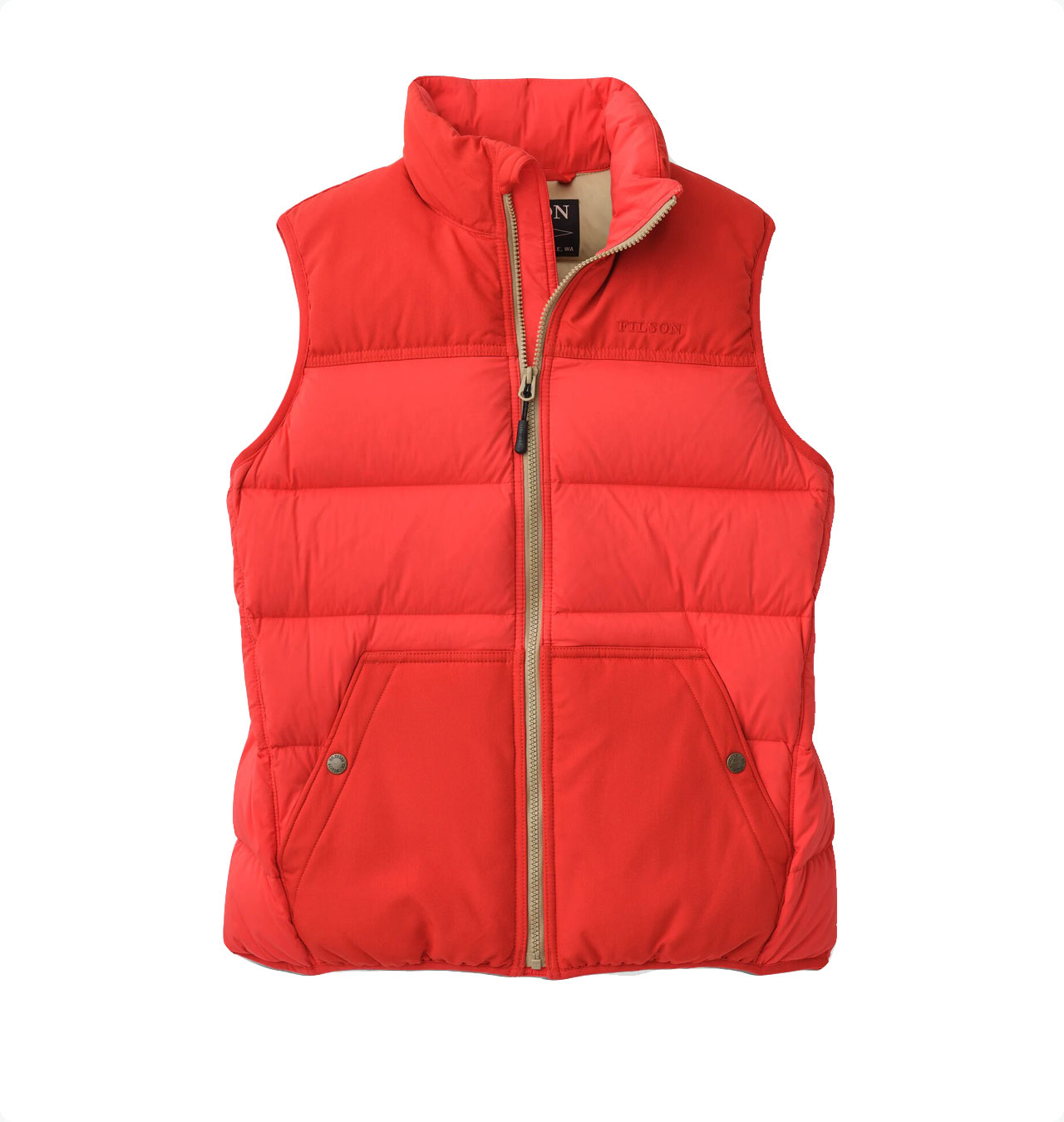 Filson---Womens-Featherweight-Down-Vest---Bright-Red-1