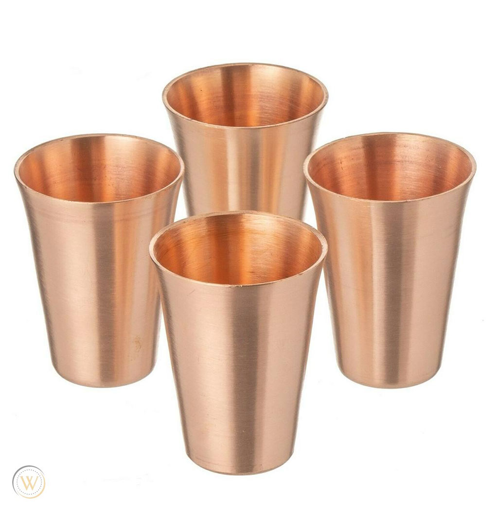 Filson X Jacob Bromwell - Handmade Fluted Copper Shot Glasses (Set of 4)