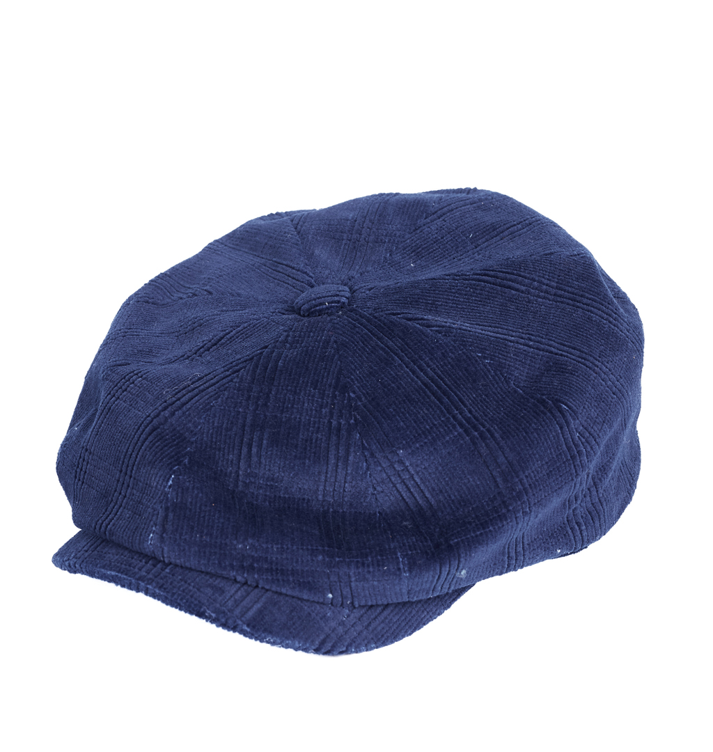 Fleurs-De-Bagne---Japanese-Corduroy-Gapette-Newsboy-Cap---Indigo1