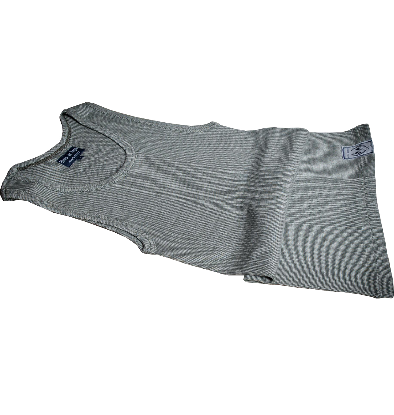 Fleurs De Bagne - Le Marcel Gileton Du Pegriot Knitted Tank Top - Heather Green