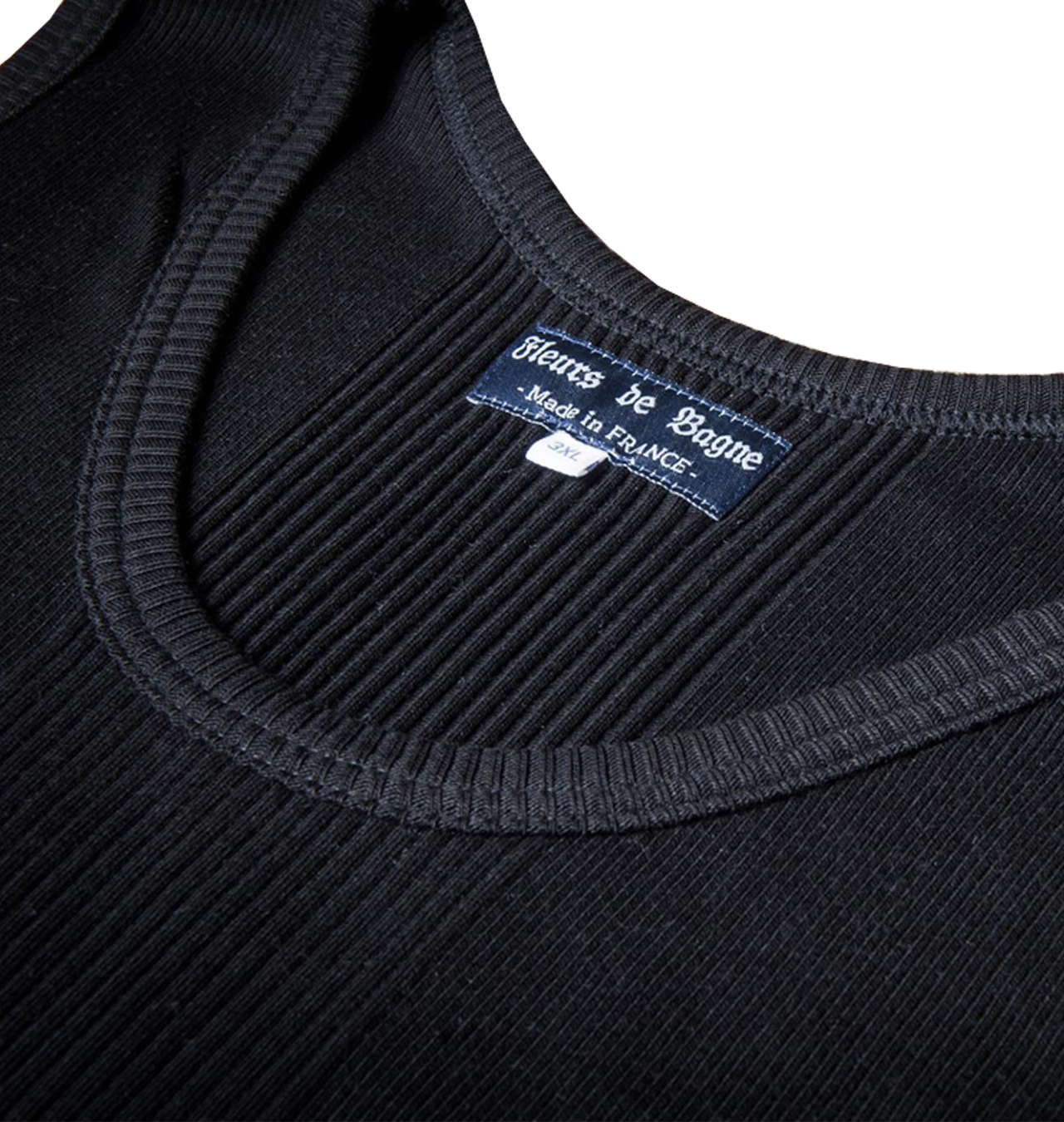 Fleurs De Bagne - Le Marcel Gileton Du Pegriot Knitted Tank Top - Noir