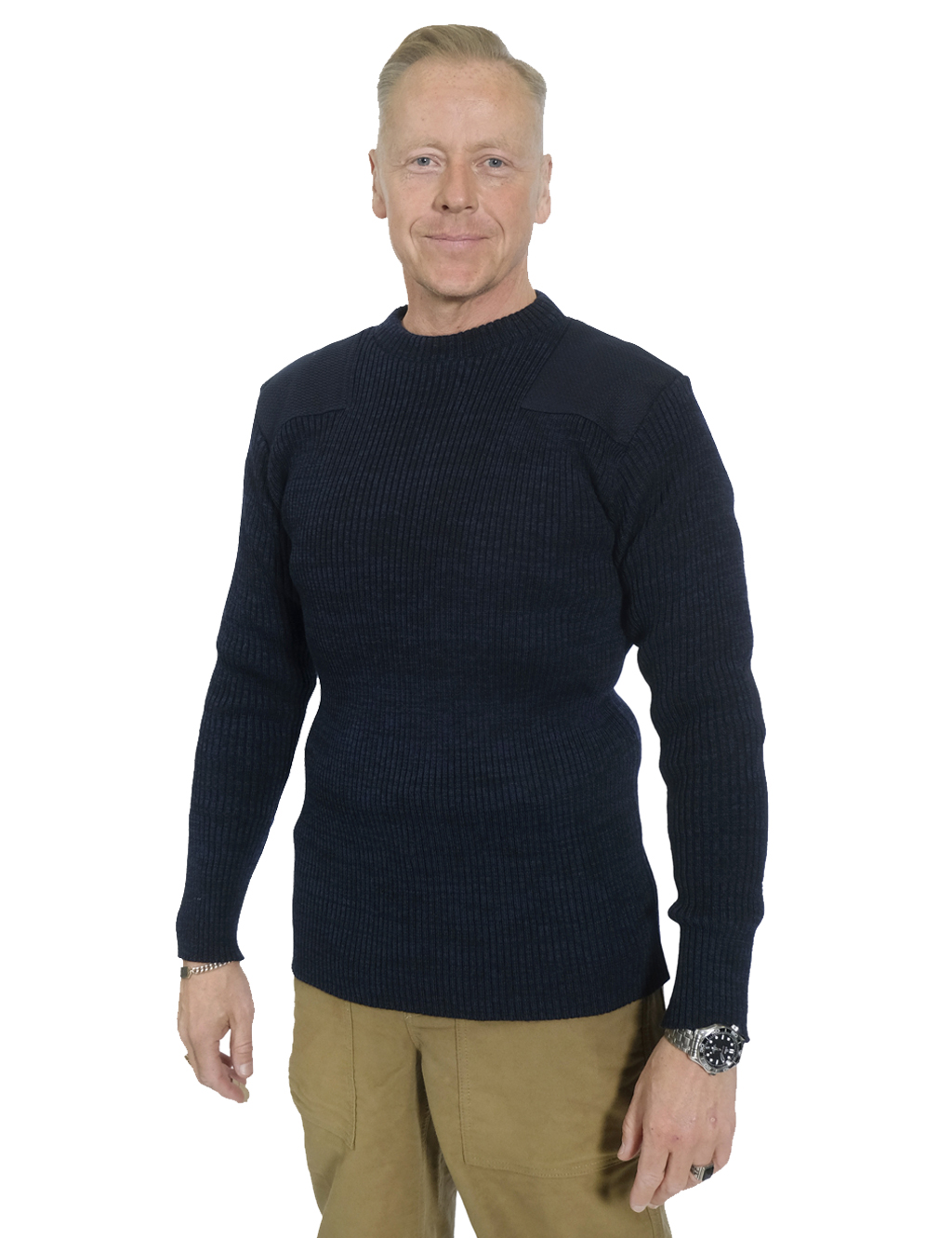 Fleurs De Bagne - Le Pull Commando - Indigo