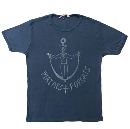 Fleurs-De-Bagne---Matafs-Et-Forcats-French-Navy-T-Shirt---Blue
