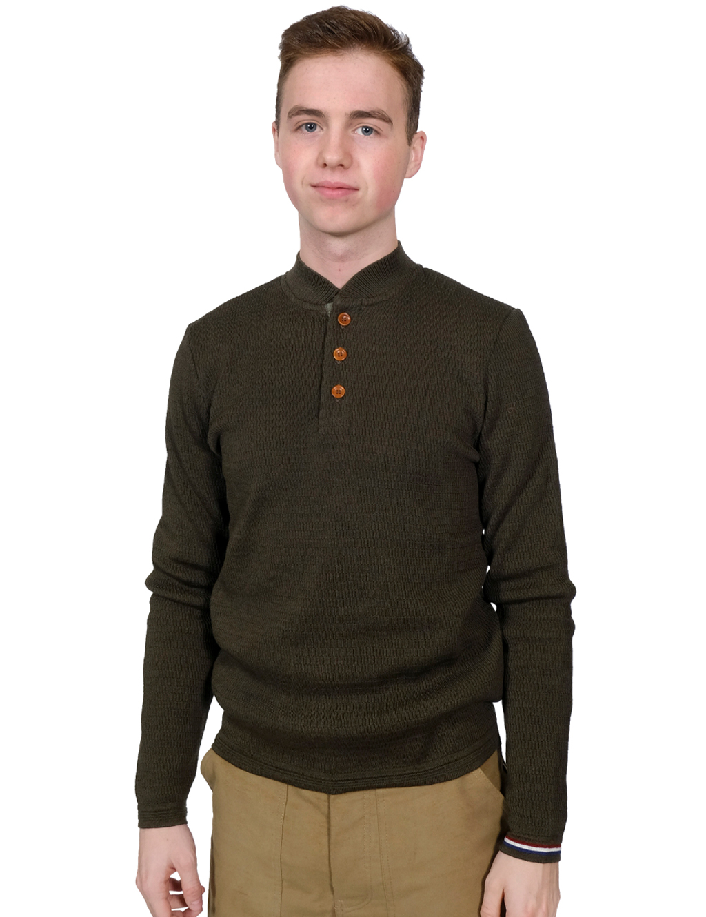 Fleurs De Bagne - The Manda Leca Sweater - Khaki