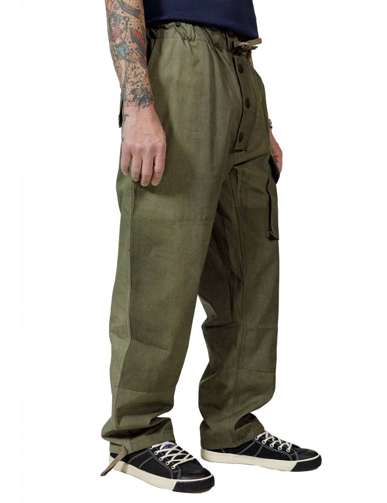 Fleurs De Bagne - The Submariner Pants - Khaki