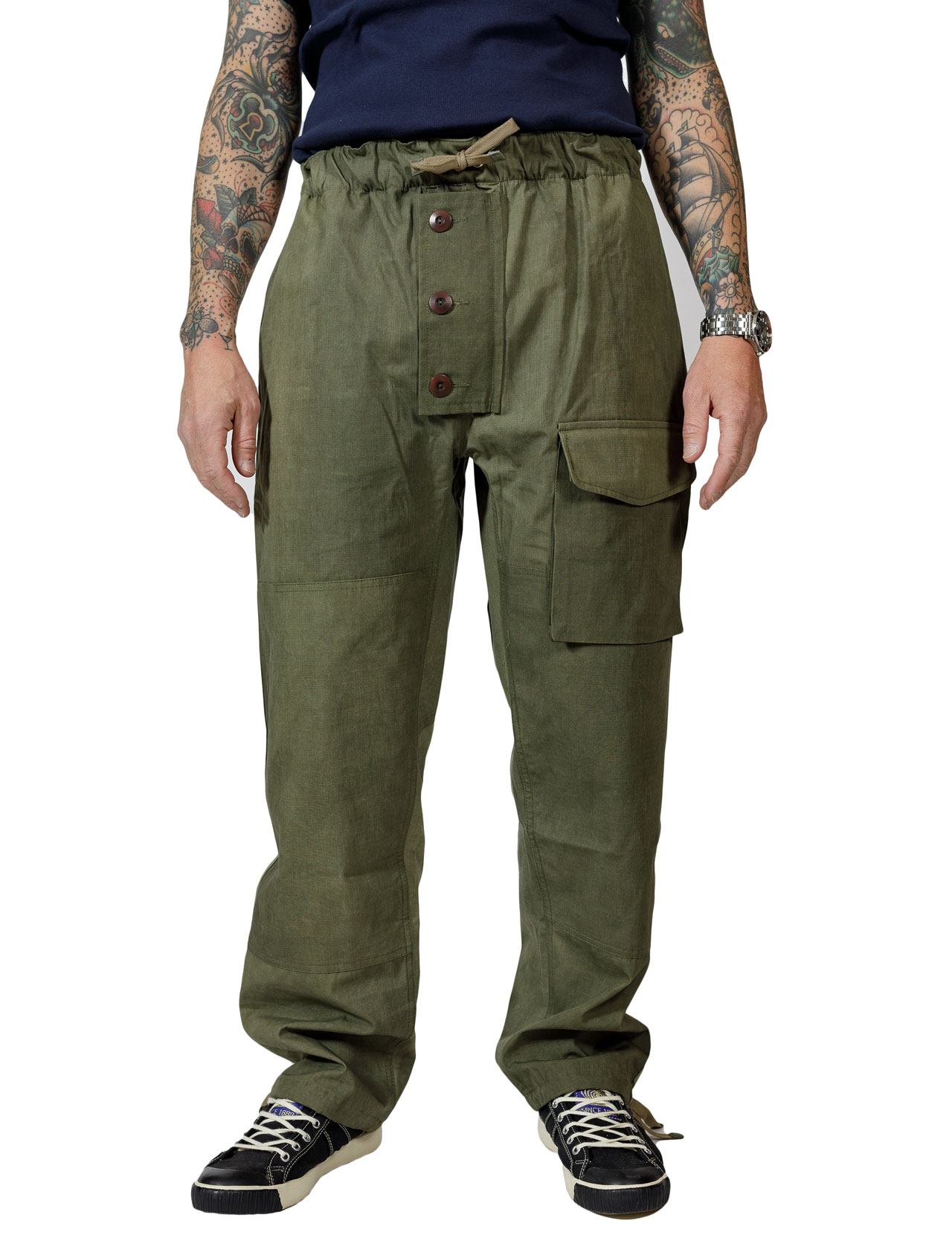 Fleurs De Bagne - The Submariner Pants - Khaki