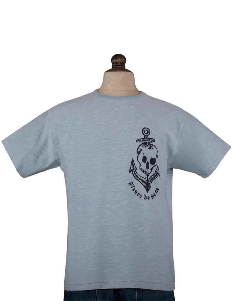Fleurs de Bagne - Aller Simple Pour Cayenne T-Shirt - Light Blue