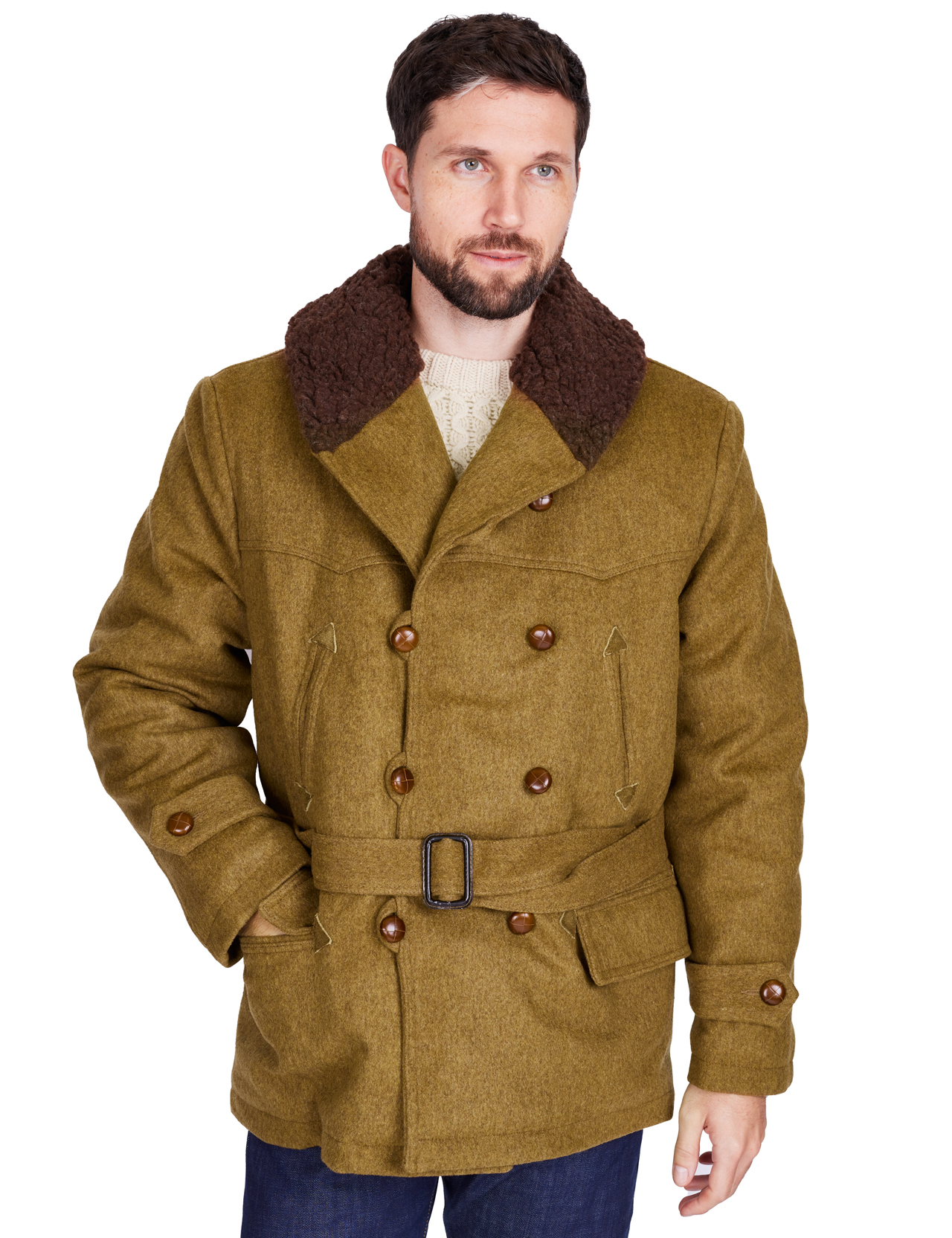Fleurs de Bagne - La ´Canadienne´ Wool Barnstormer Coat