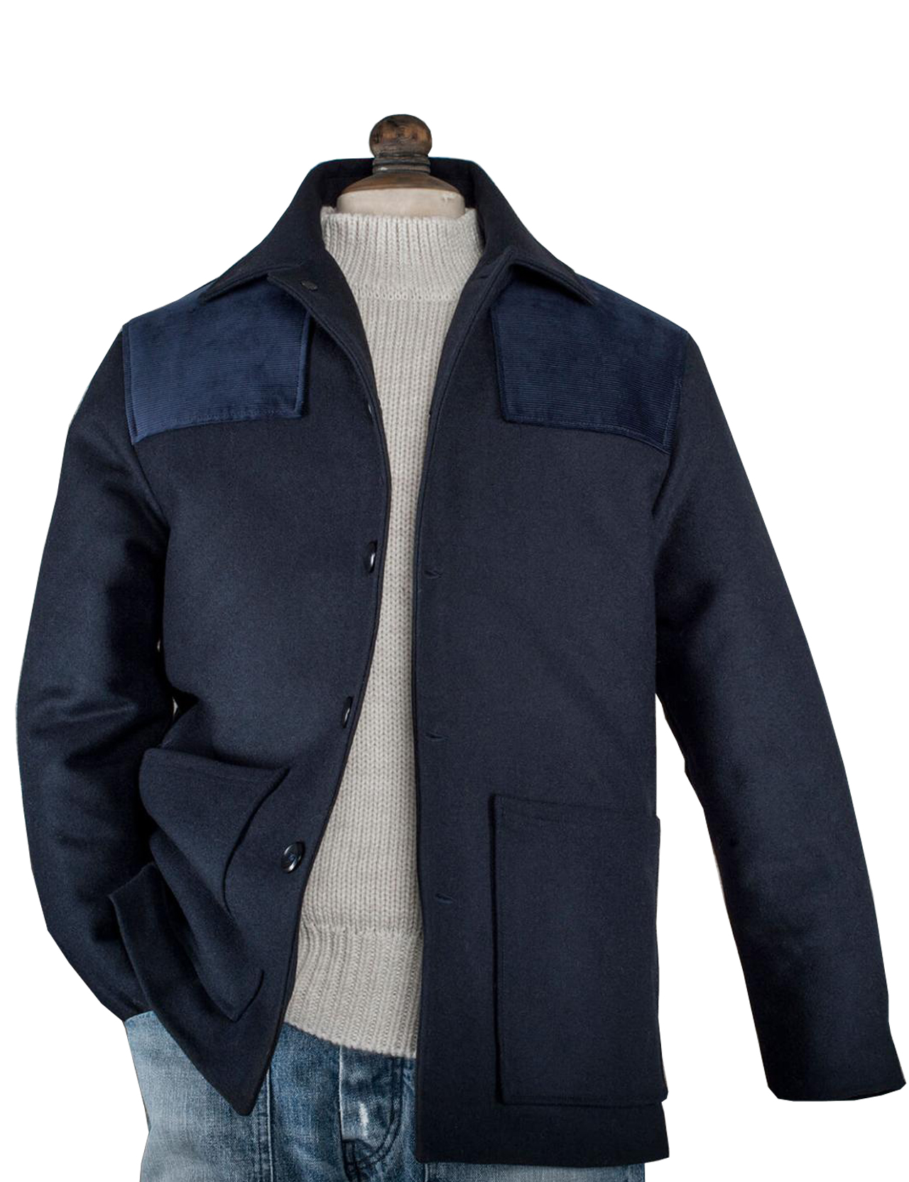 Fleurs-de-Bagne---Le-Caban-St-Martin-De-Ré-Wool-Jacket---Navy-1
