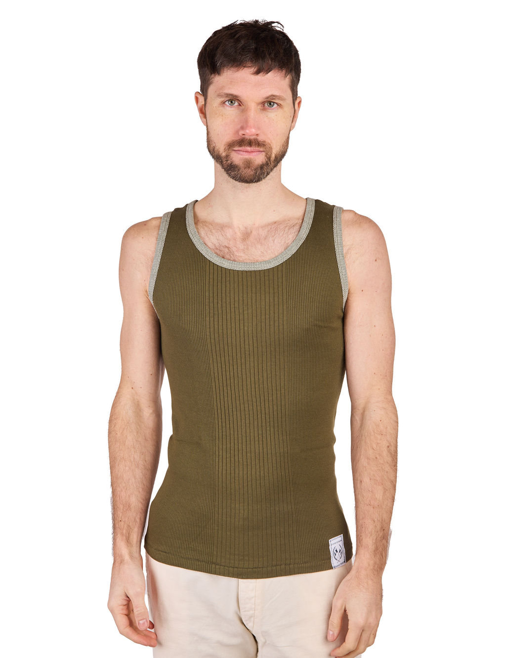 Fleurs-de-Bagne---Le-Marcel-Gileton-Du-Pegriot-Knitted-Tank-Top---Forest-Green-1