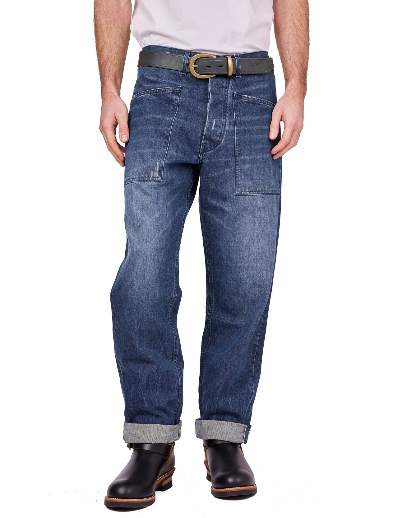 Fleurs de Bagne - Le Pantalon Penitencier Heavy Used Denim Jeans - 15oz