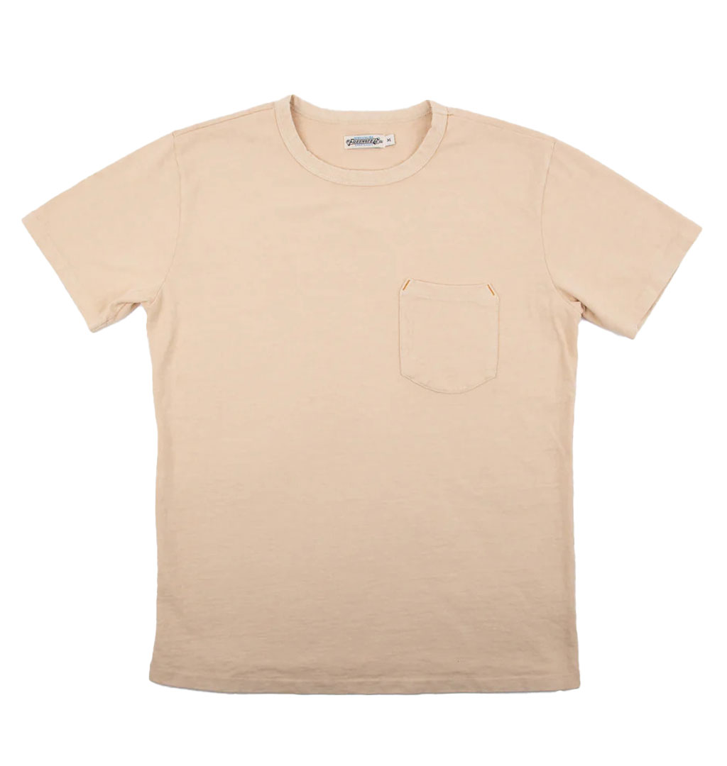 Freenote Cloth - 13 Ounce Pocket T-Shirt - Cream