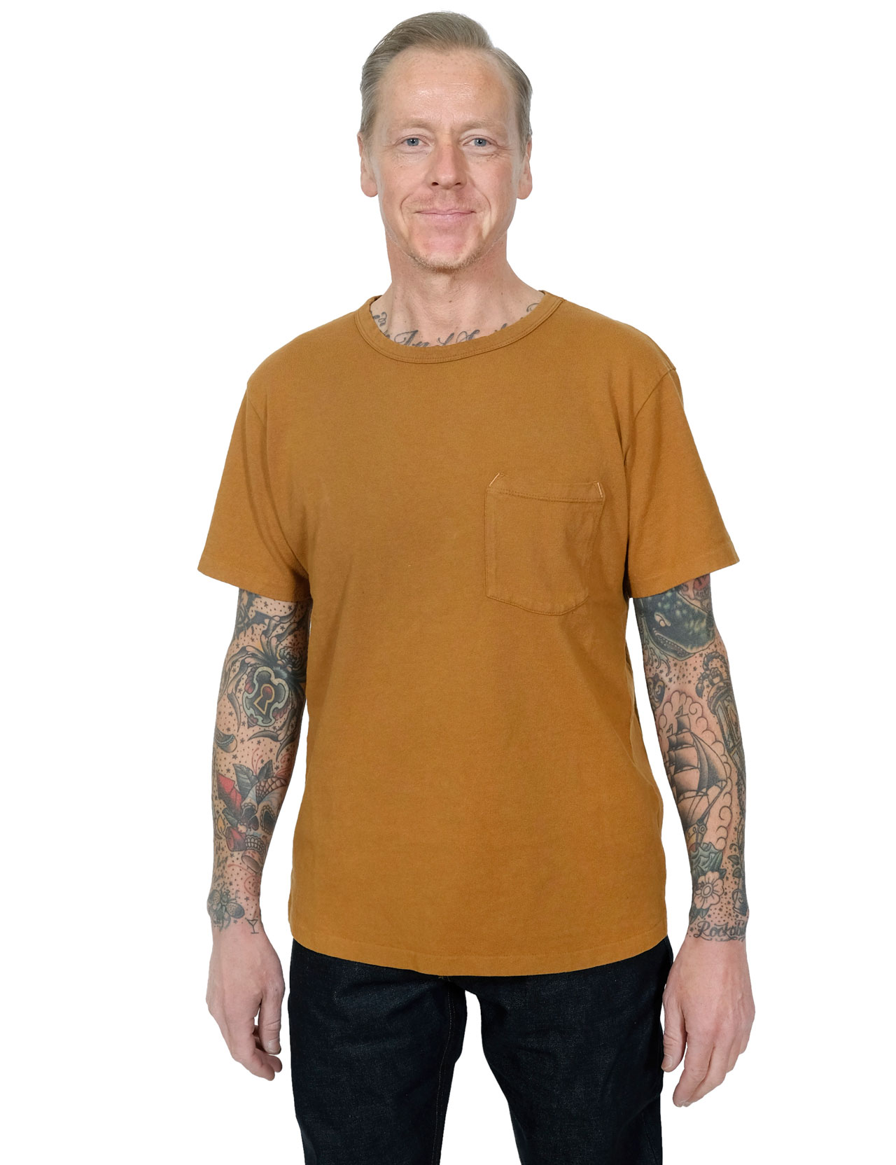 Freenote Cloth - 13 Ounce Pocket T-Shirt - Tobacco