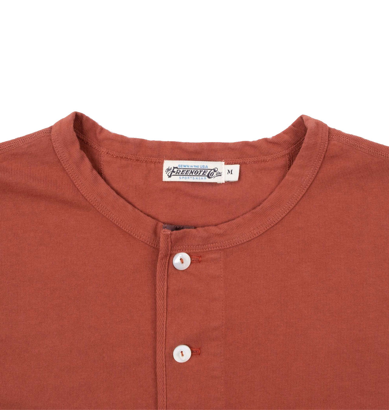 Freenote Cloth - 13oz Long Sleeve Henley - Picante