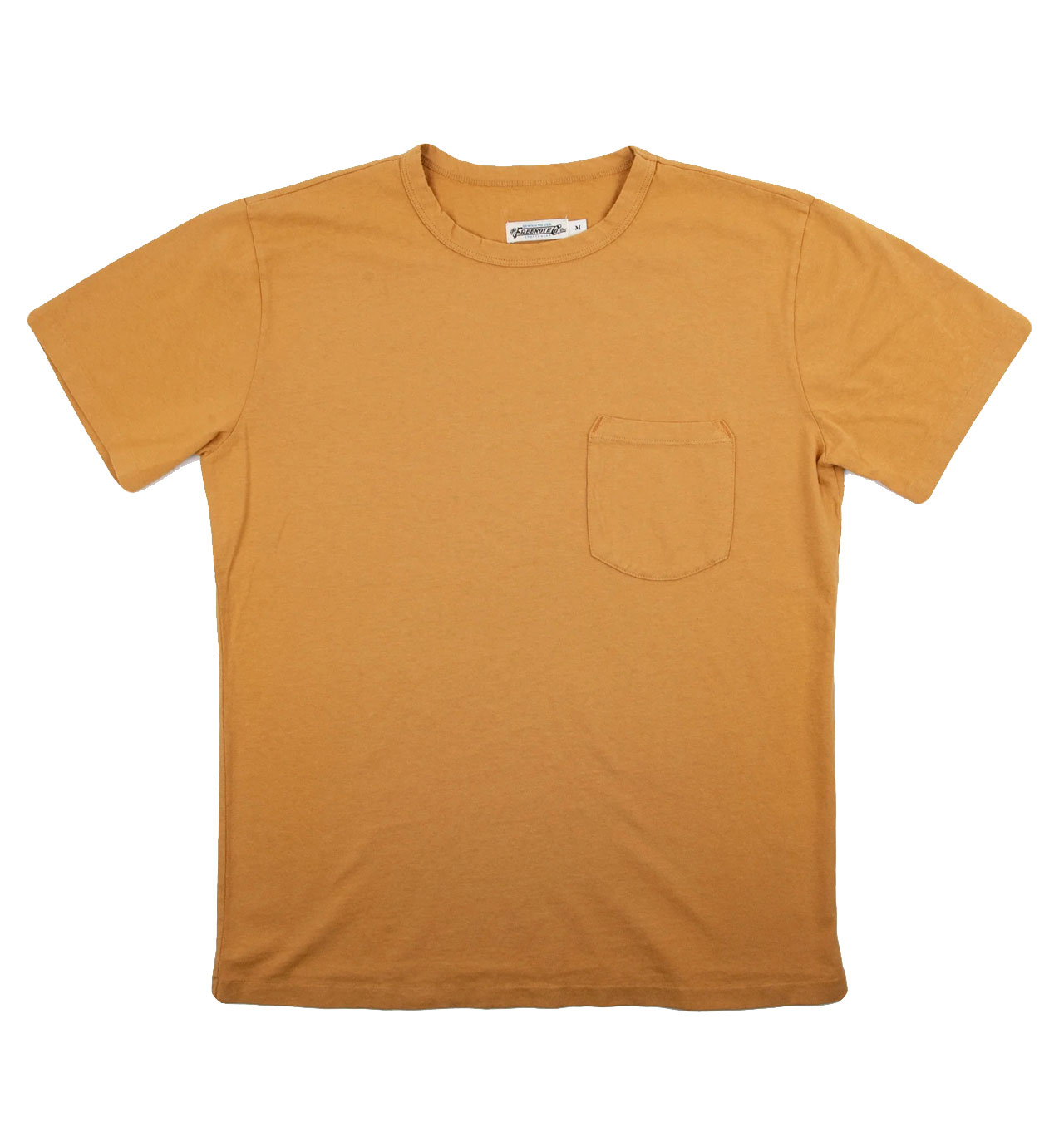Freenote-Cloth---9-Ounce-Pocket-T-Shirt---Mustard-12345