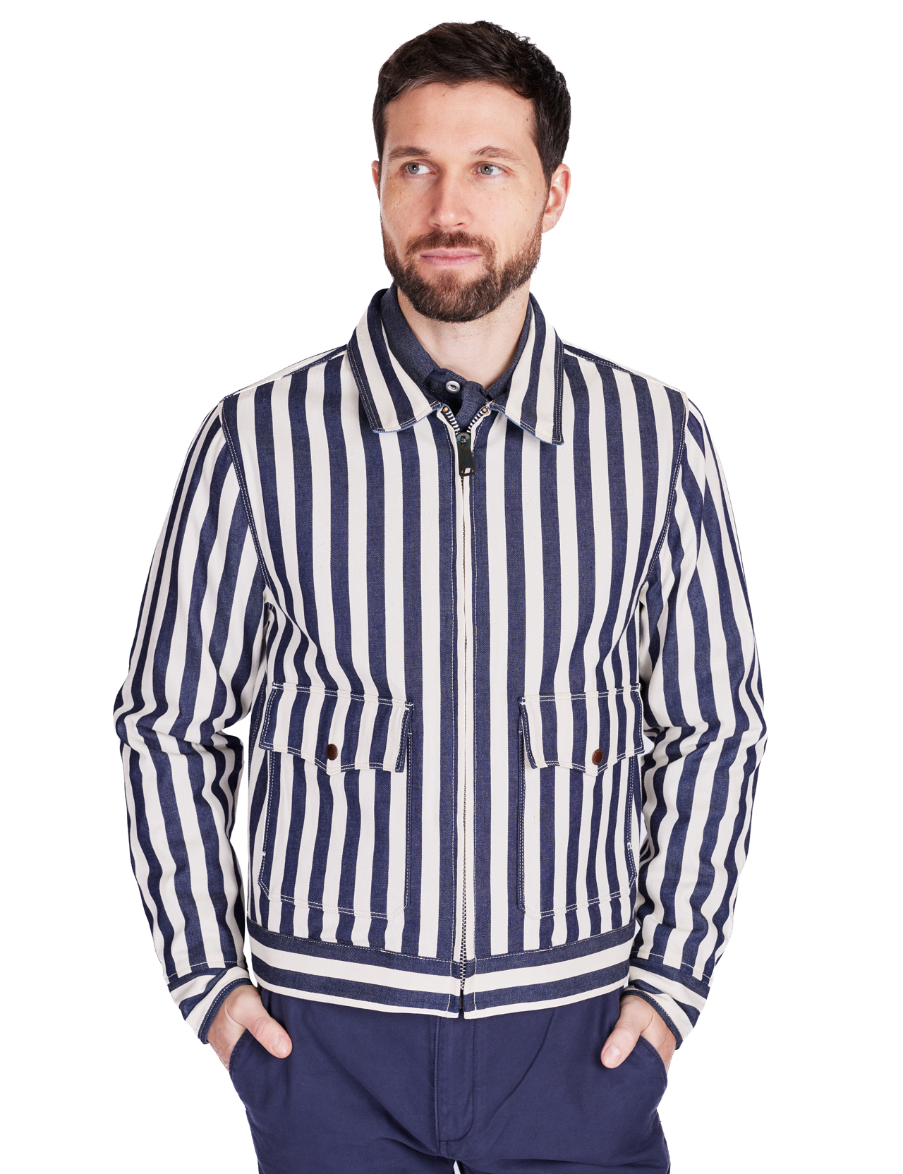 Freenote Cloth - Alcorn Stripe Reversible Jacket