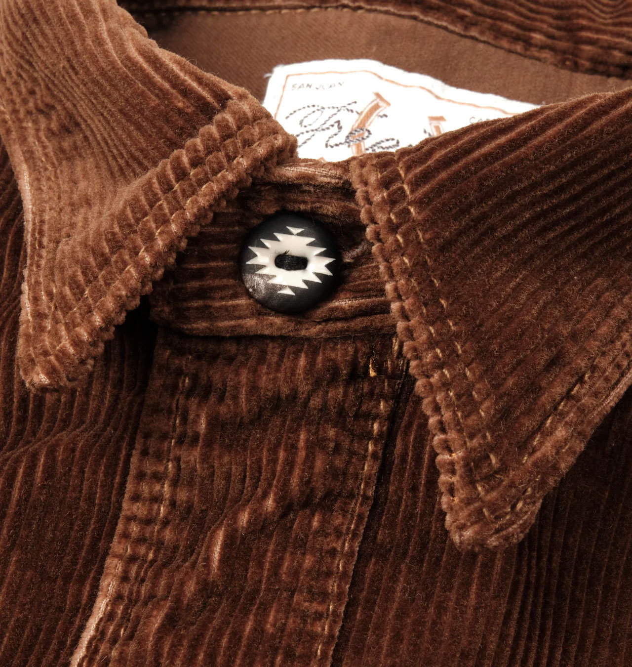 Freenote Cloth - Calico Western Corduroy Shirt - Brown | Sverige