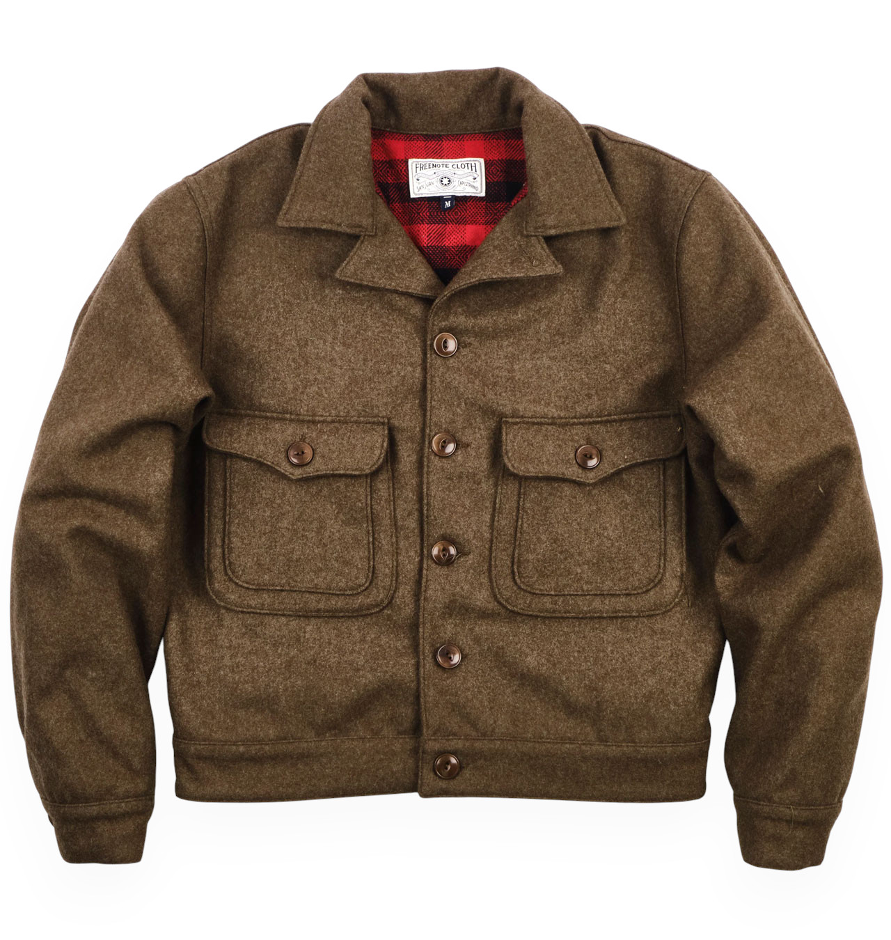 Freenote Cloth - Grafton Cropped Wool Jacket - Brown