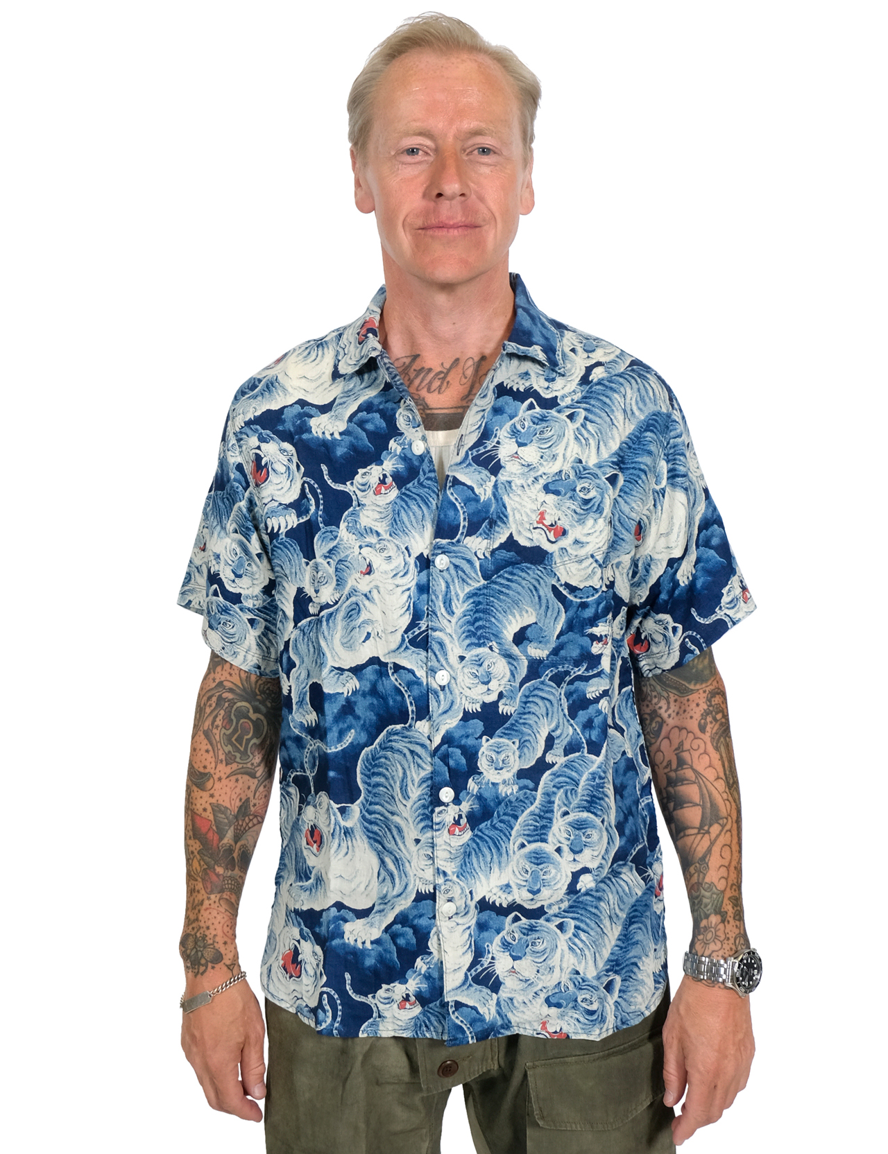 Freenote Cloth - Hawaiian Ice Tigerv Shirt