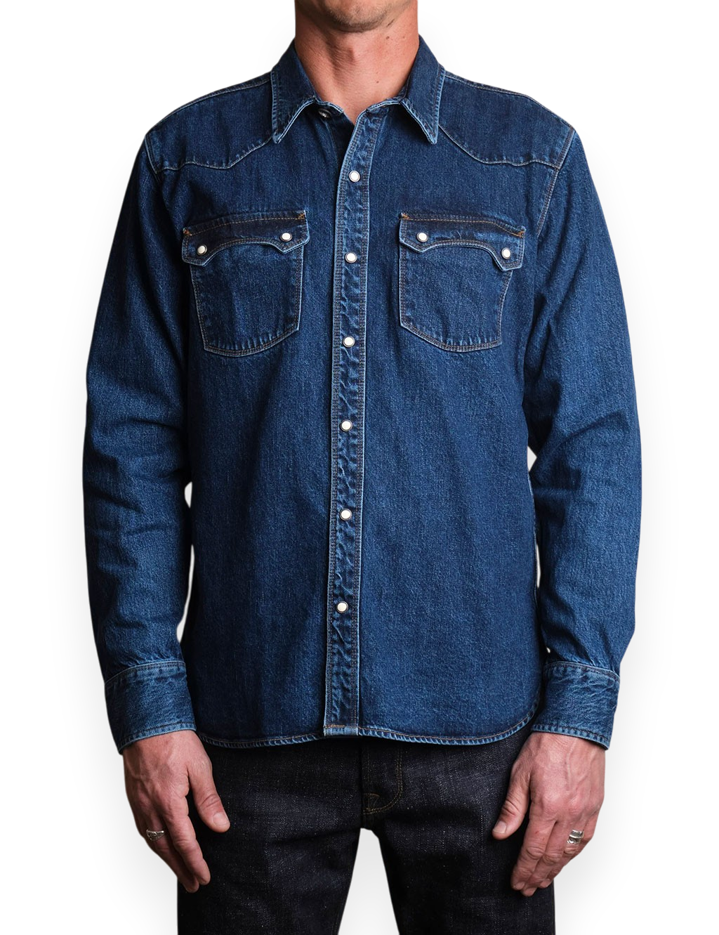 Freenote Cloth - Modern Western Shirt 11 oz - Washed Denim