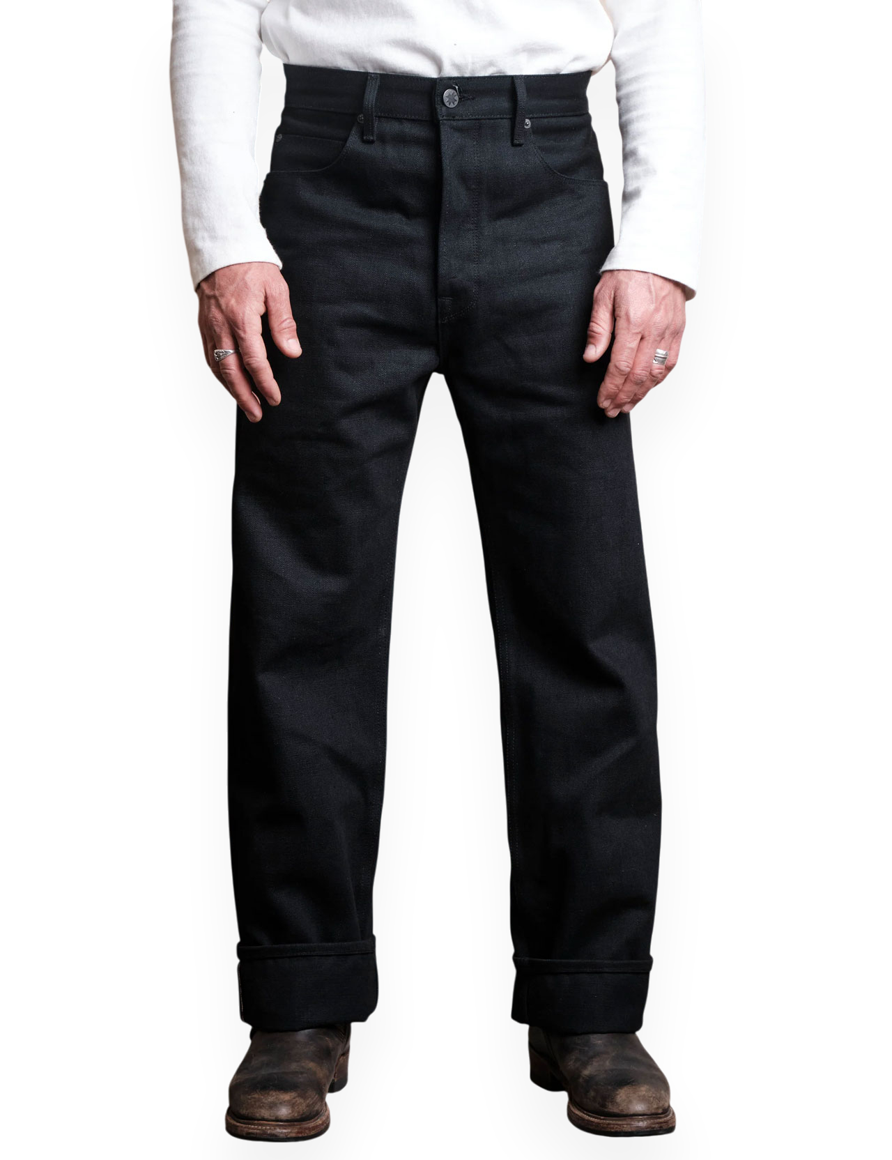 Freenote-Cloth---Modesto-Loose-Fit-Jeans-16-oz---Black