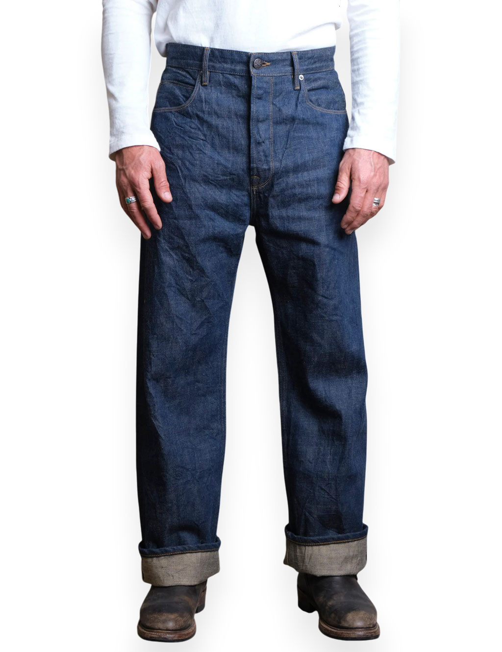 Freenote-Cloth---Modesto-Workwear-Fit-Natural-Rinsed-Denim-Jeans---13-oz
