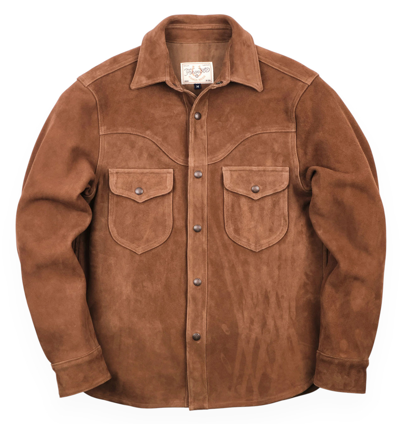 Freenote Cloth - Packard Suede Goatskin Shirt - Pecan