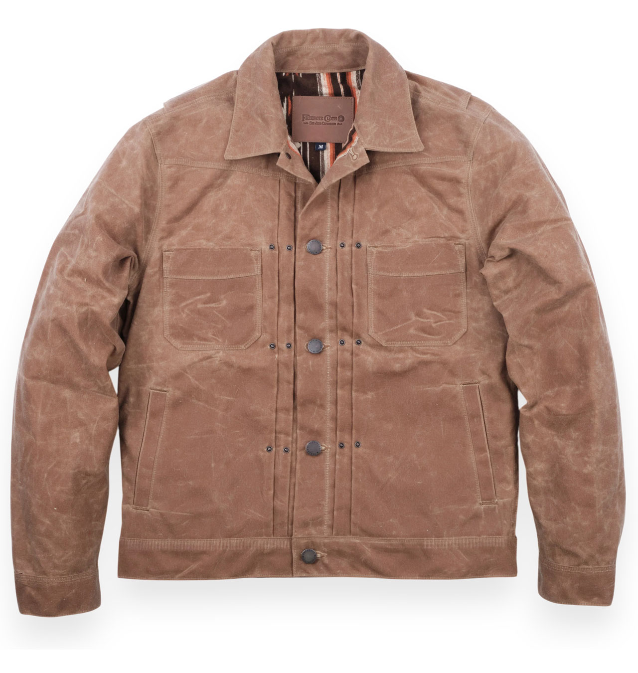 Freenote Cloth - Riders Jacket Waxed Canvas - Rust