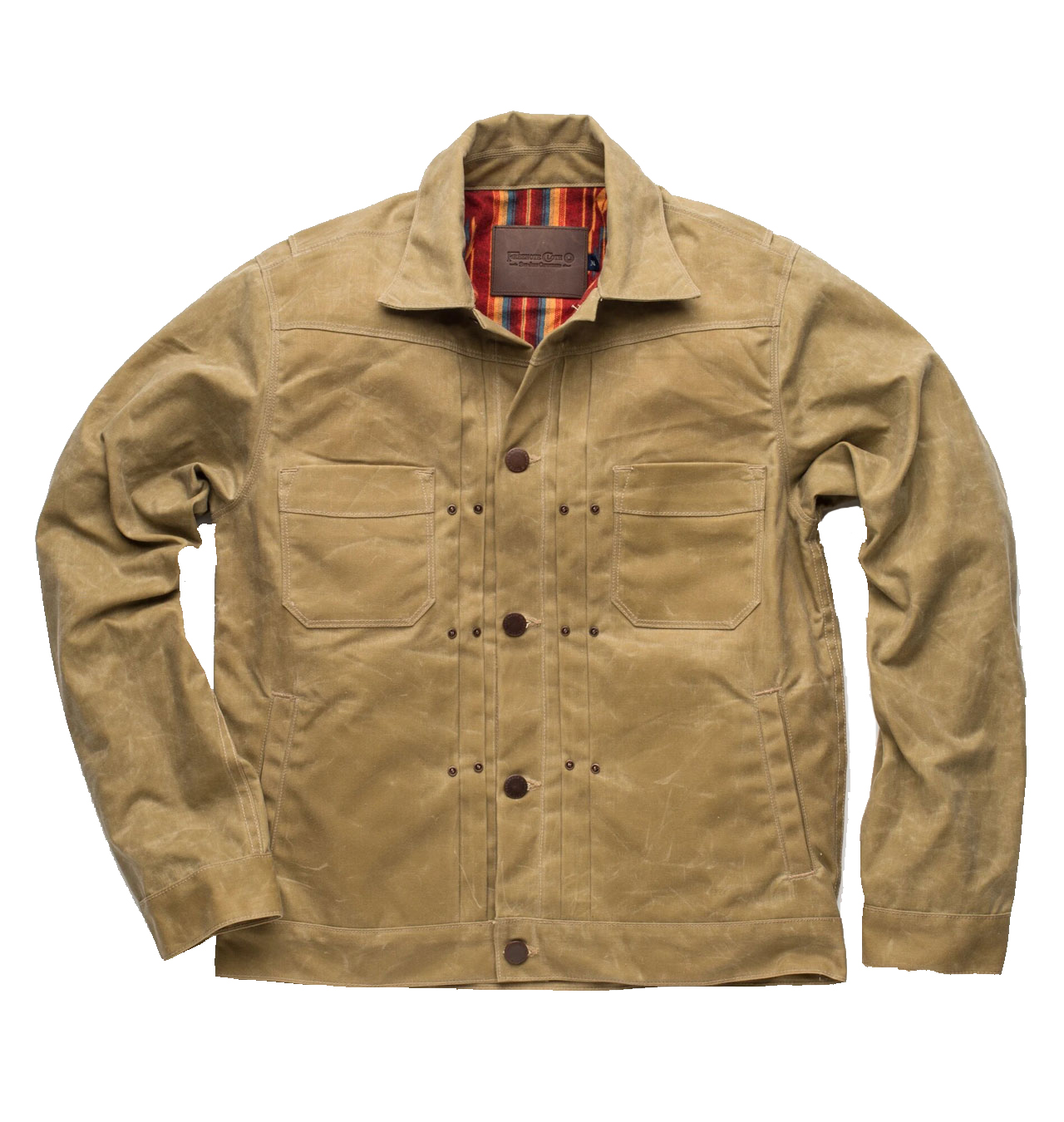 Freenote Cloth Riders Jacket Waxed Canvas Tobacco