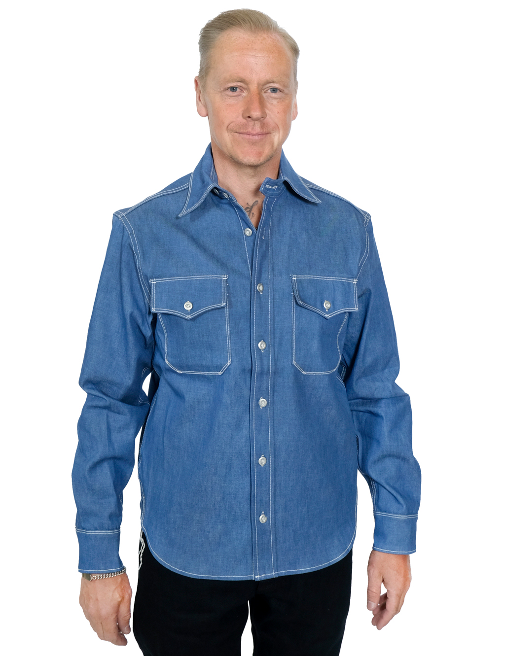 Freenote Cloth - Scout Shirt - Blue