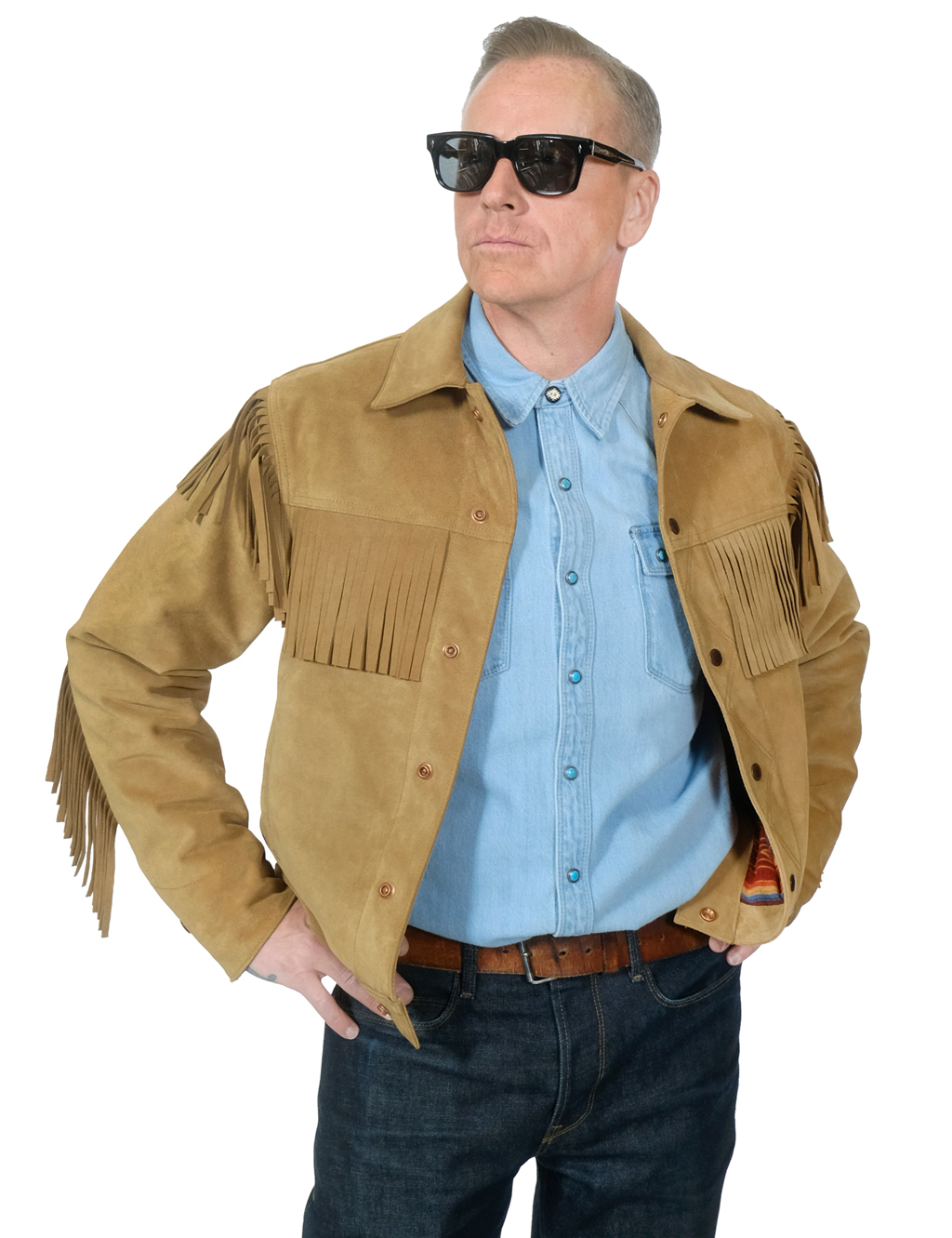 Freenote Cloth - Western Jacket CD-3 - Gold Suede