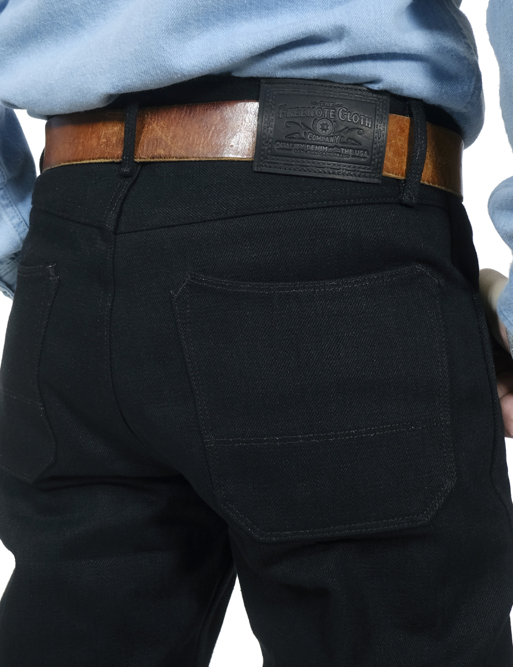 Wilkes Western Raw Black Slub Denim 