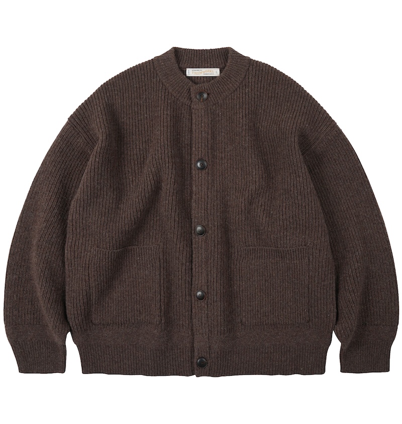 Frizmworks---Heavy-Wool-Round-Cardigan---Choco-Brown-1