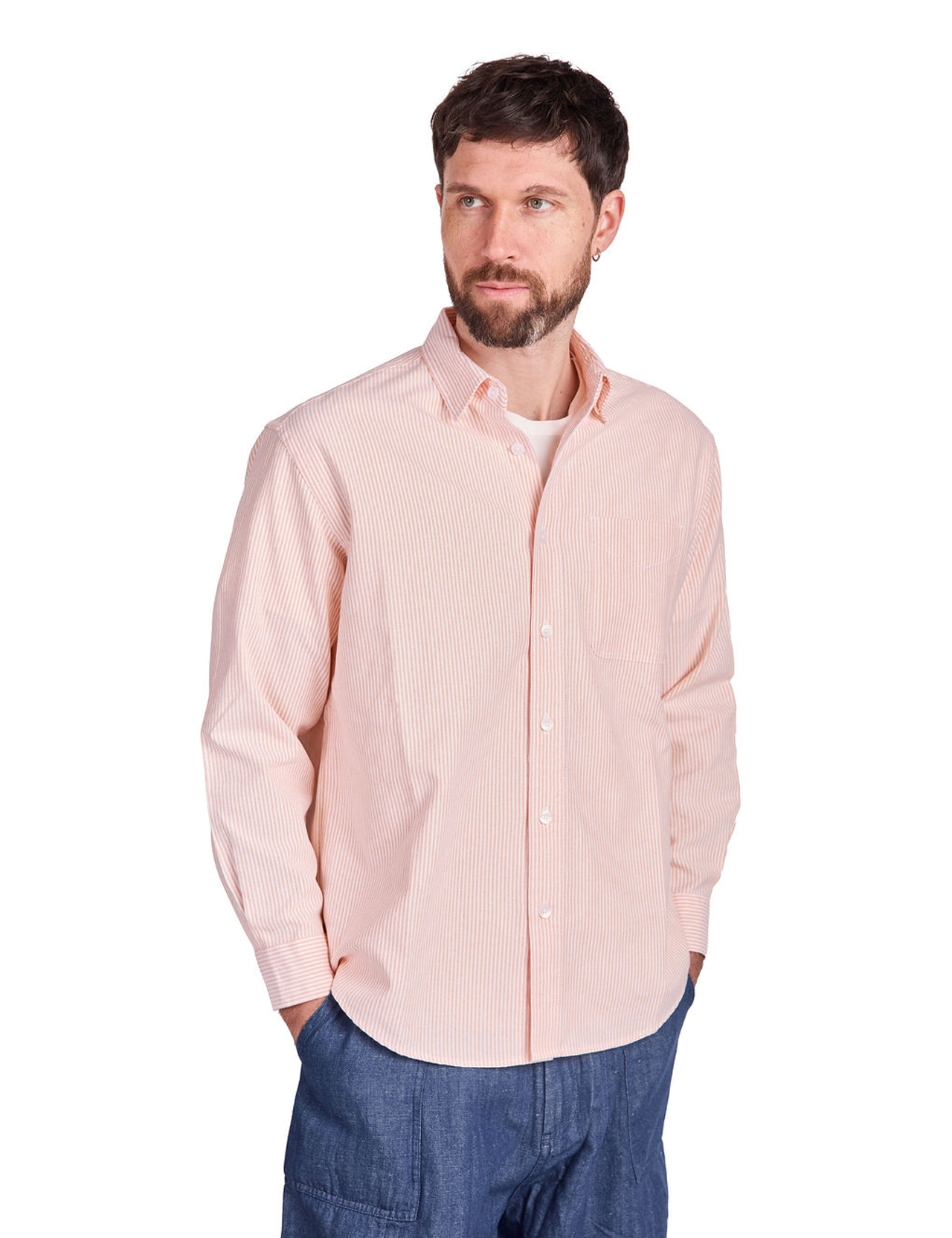 Frizmworks - OG Stripe Oversized Shirt - Orange