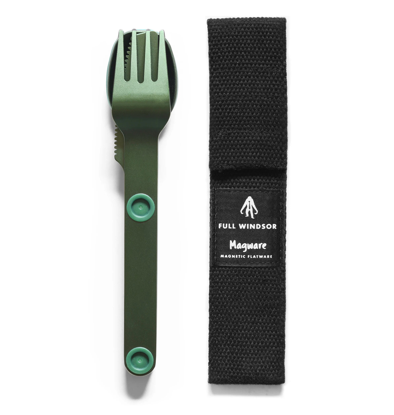 Full Windsor - Magware Magnetic Flatware Single Set - Green