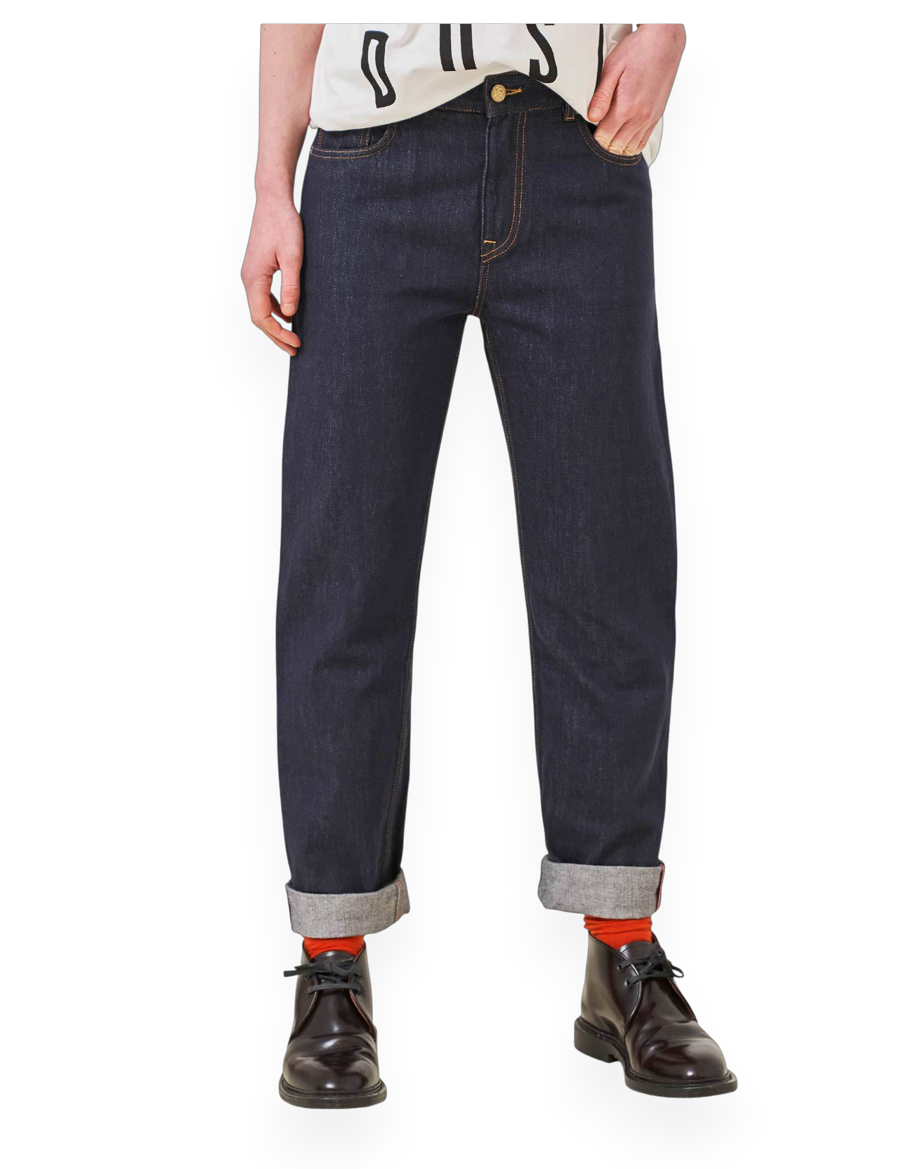 Girls Of Dust - Patty Boyfriend Selvage Denim Pants - Eco Indigo