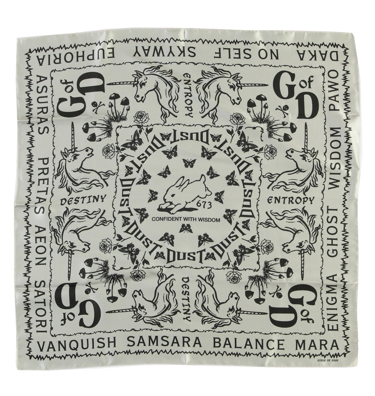 Girls of Dust - Foulard Girls Of Dust Silk - White