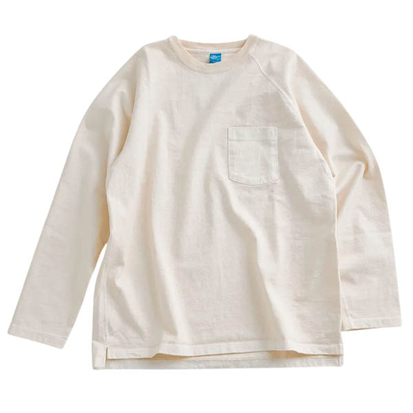 Good On - Long Sleeve Heavy Raglan Pocket T-Shirt - P-Natural